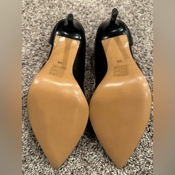 NWT Fabio Fabrizi, black, Italian leather stiletto, size 8/ 38 - Picture 6 of 6